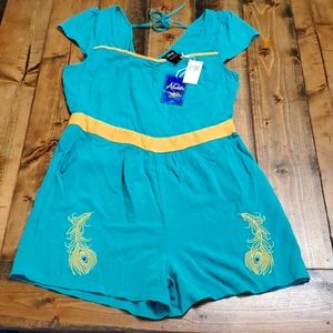 Disney Her Universe Jasmine Aladdin Romper Hot Topic L